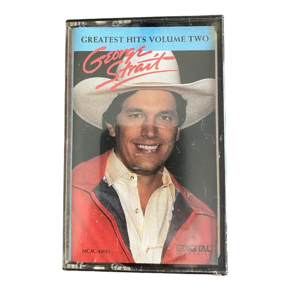 Vintage George Strait Greatest Hits Volume Two Cassette Tape EUC 1987